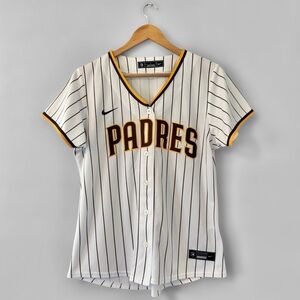 Women's San Diego Padres Nike Button Jersey Large